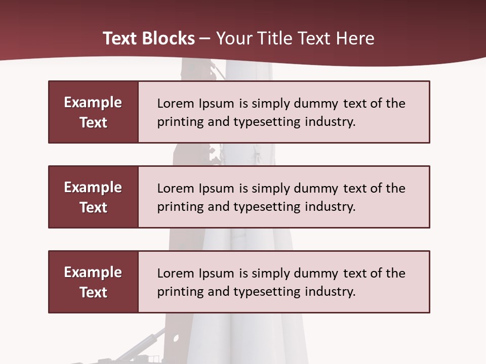 Isolated Science Spaceship PowerPoint Template