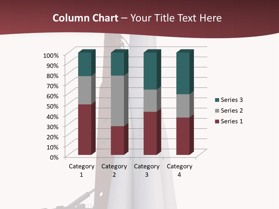 Isolated Science Spaceship PowerPoint Template
