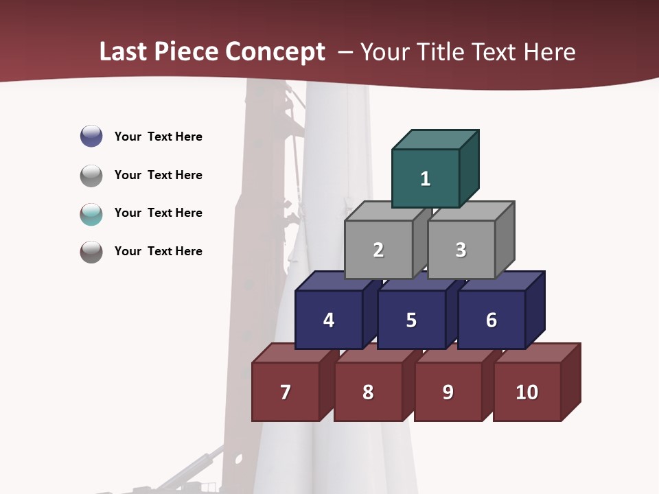 Isolated Science Spaceship PowerPoint Template
