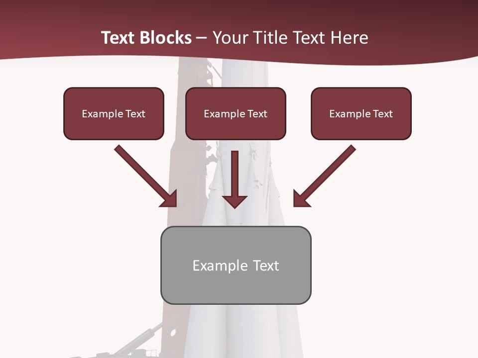 Isolated Science Spaceship PowerPoint Template