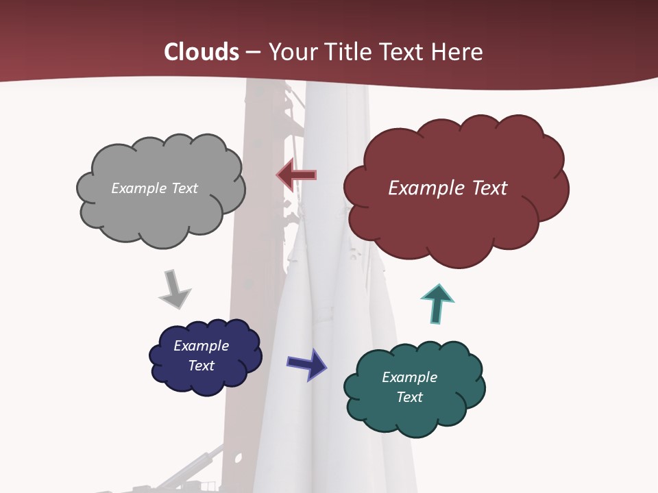 Isolated Science Spaceship PowerPoint Template