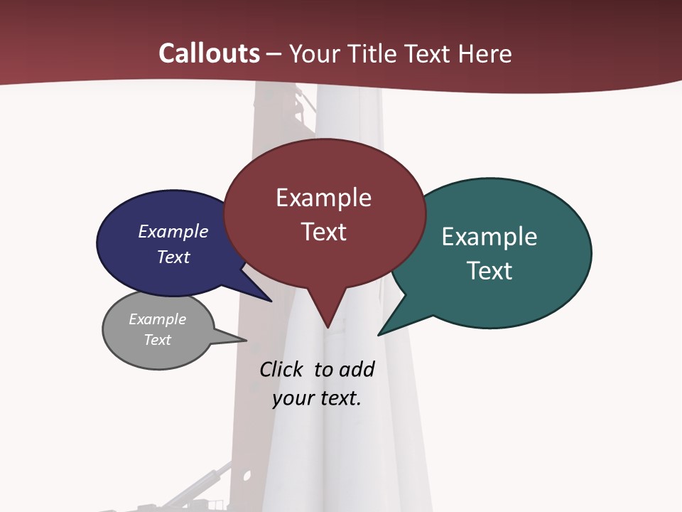 Isolated Science Spaceship PowerPoint Template