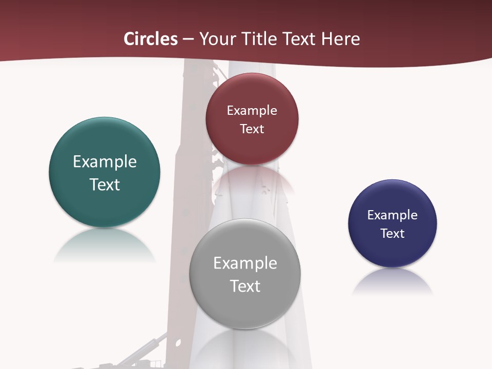 Isolated Science Spaceship PowerPoint Template