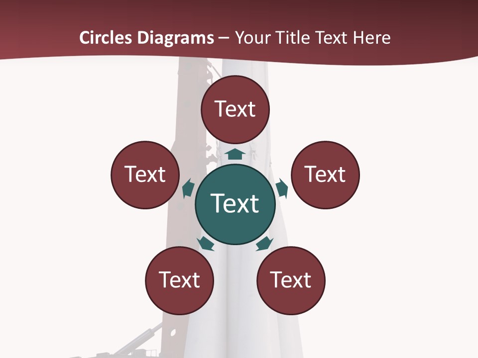 Isolated Science Spaceship PowerPoint Template