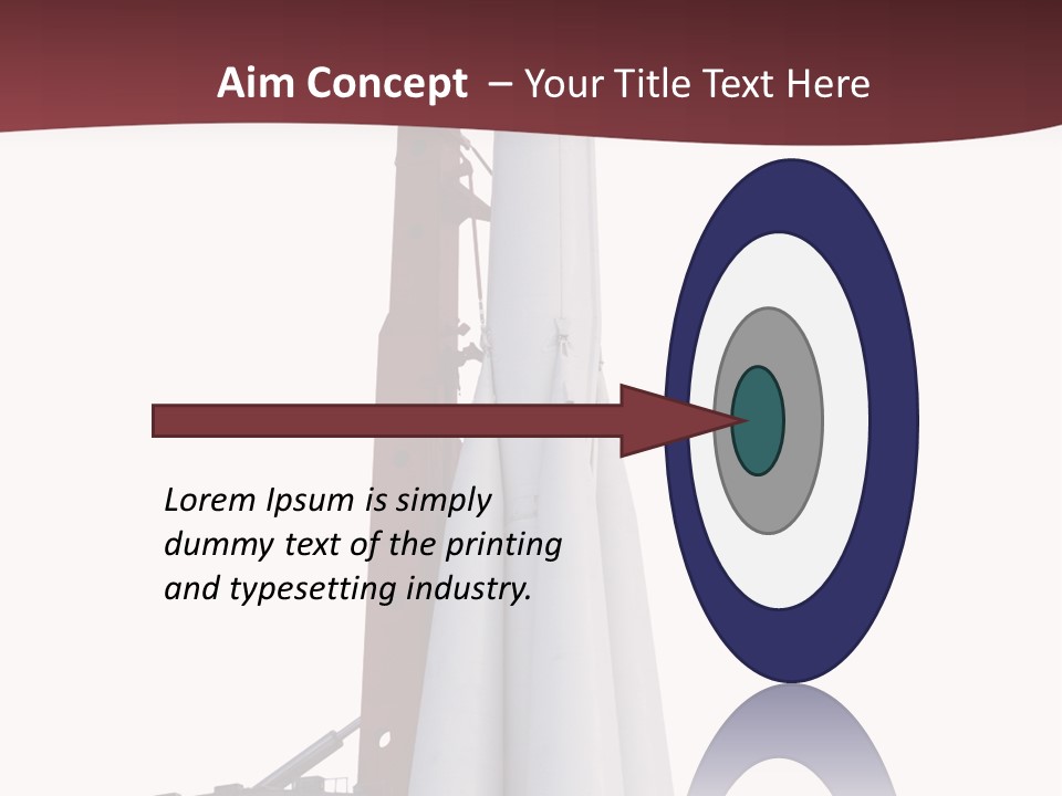 Isolated Science Spaceship PowerPoint Template