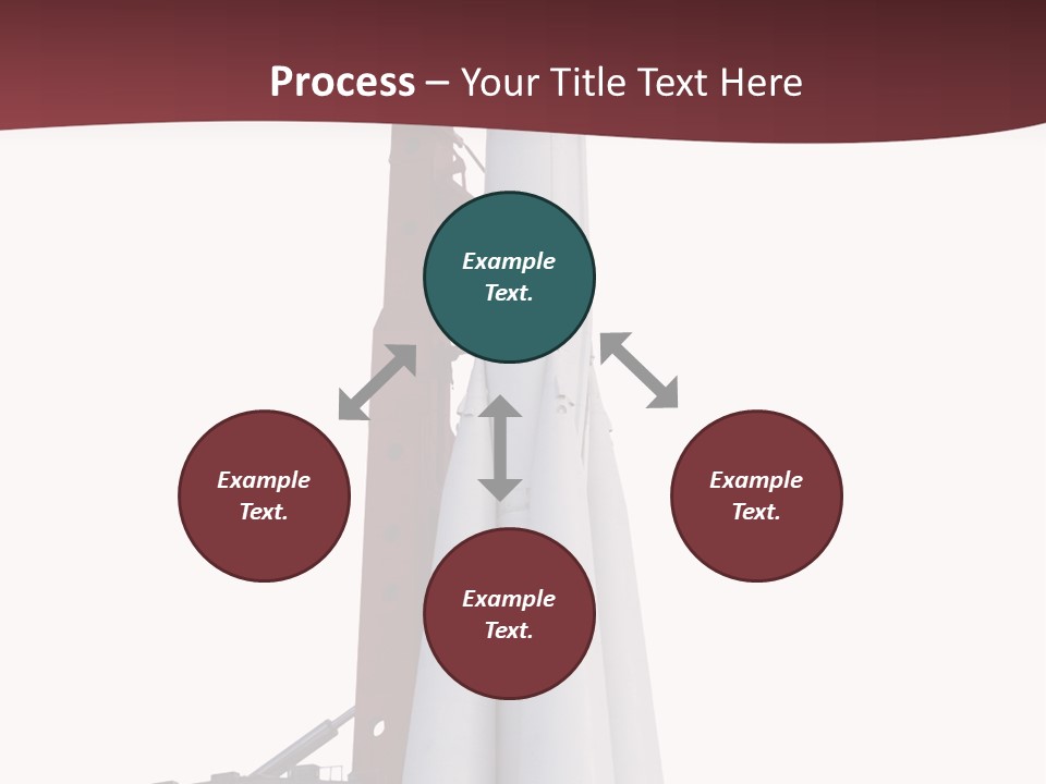 Isolated Science Spaceship PowerPoint Template