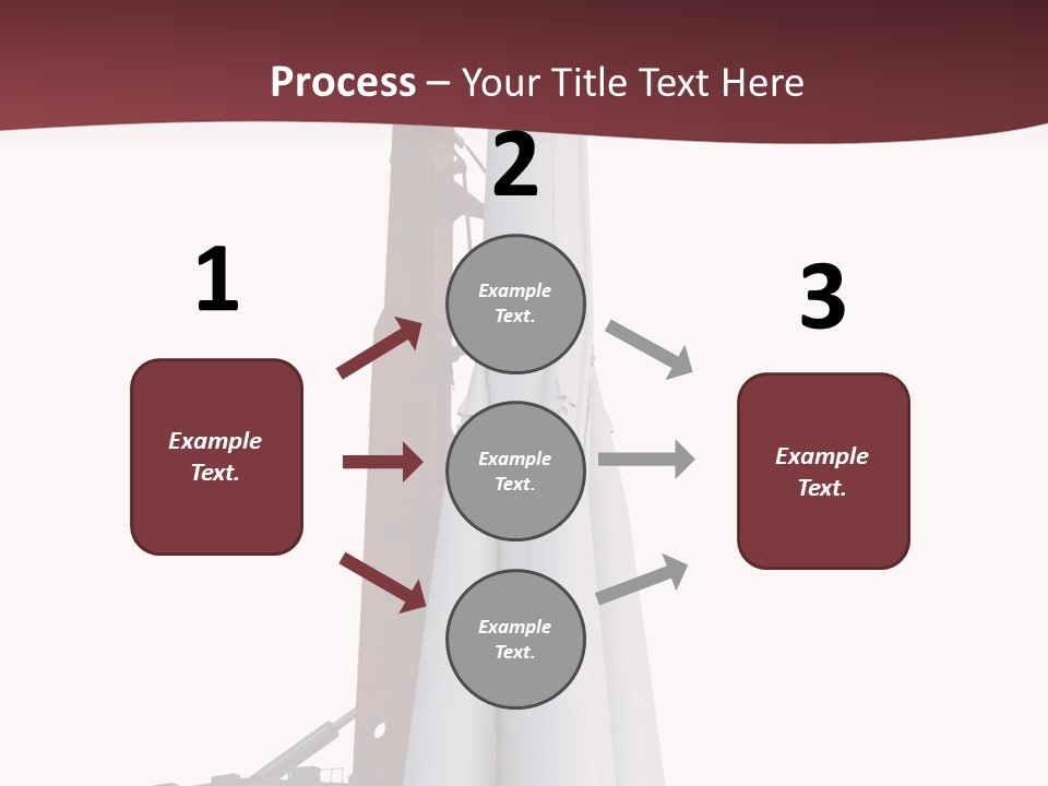 Isolated Science Spaceship PowerPoint Template