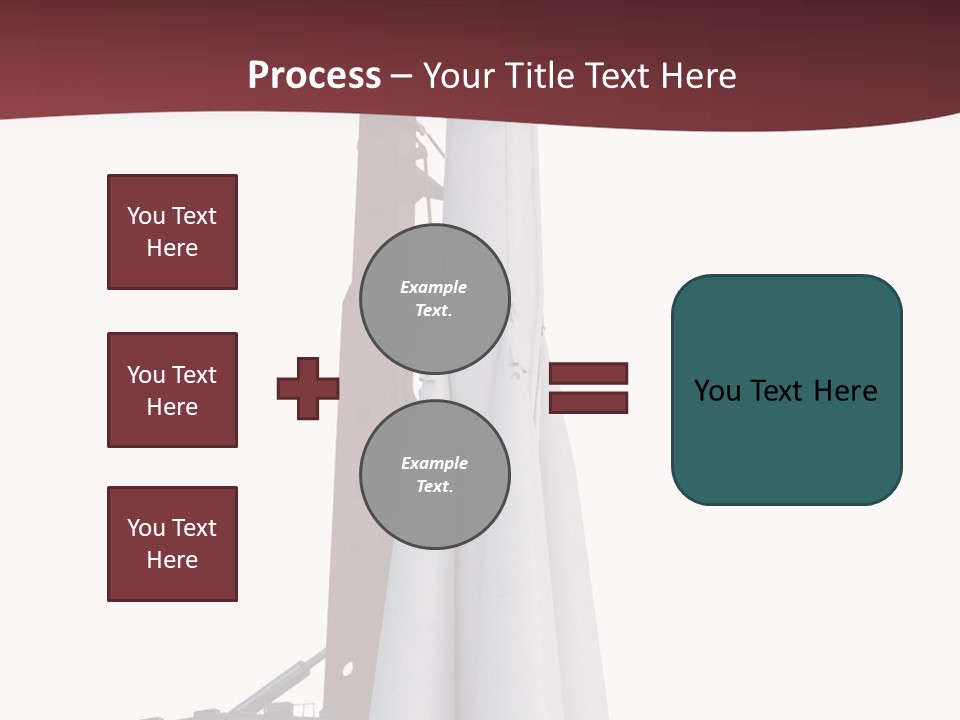 Isolated Science Spaceship PowerPoint Template