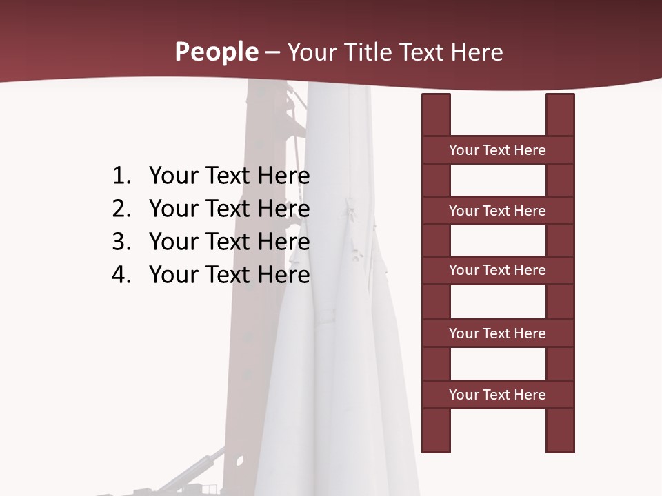 Isolated Science Spaceship PowerPoint Template