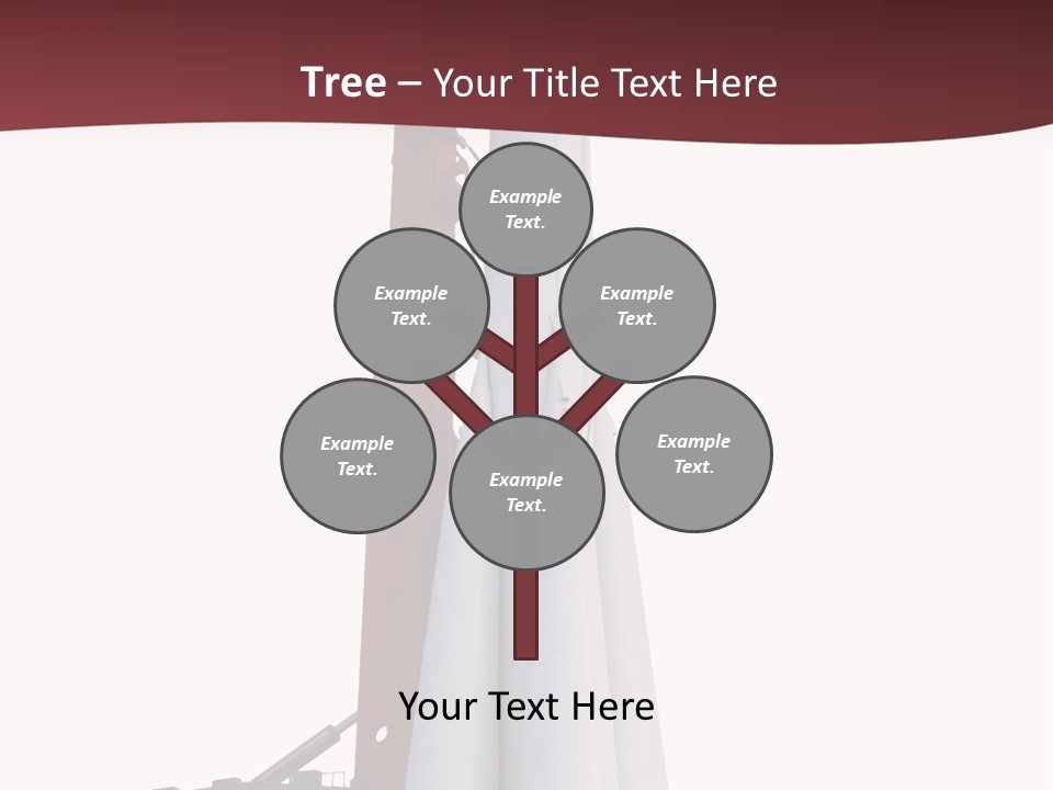 Isolated Science Spaceship PowerPoint Template