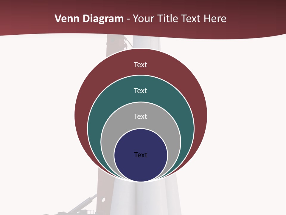 Isolated Science Spaceship PowerPoint Template