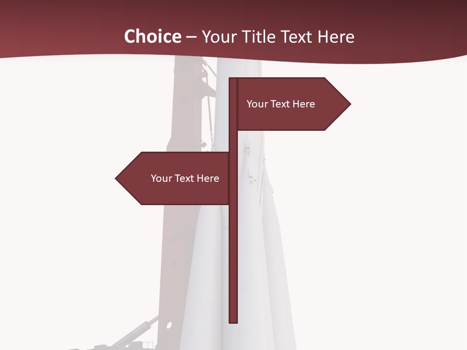 Isolated Science Spaceship PowerPoint Template