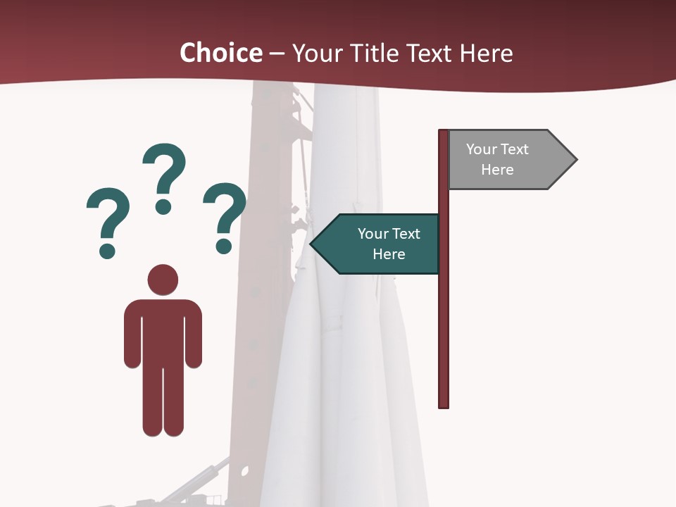 Isolated Science Spaceship PowerPoint Template