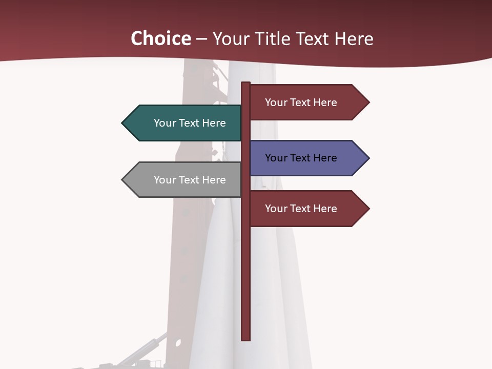 Isolated Science Spaceship PowerPoint Template