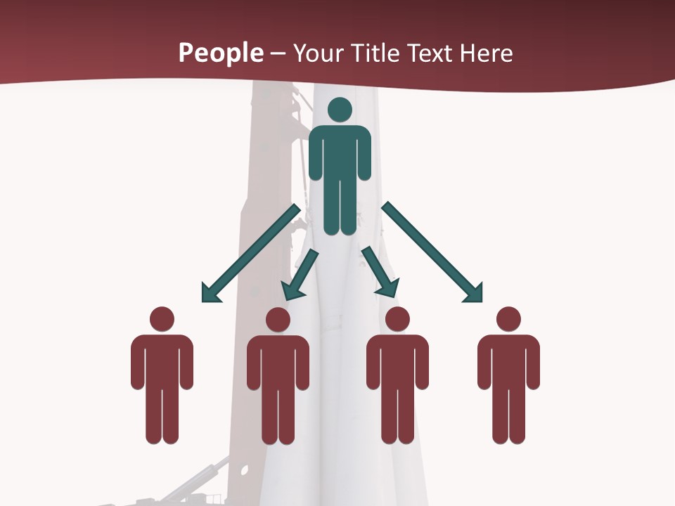 Isolated Science Spaceship PowerPoint Template