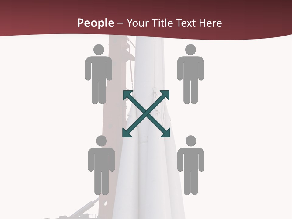 Isolated Science Spaceship PowerPoint Template