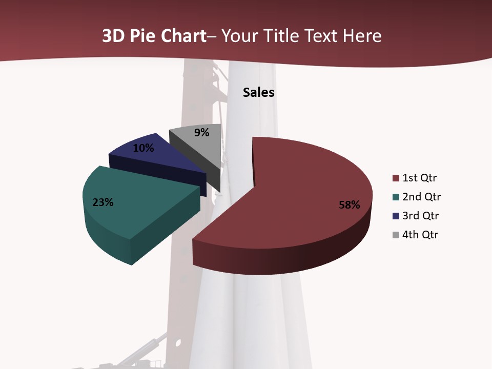 Isolated Science Spaceship PowerPoint Template