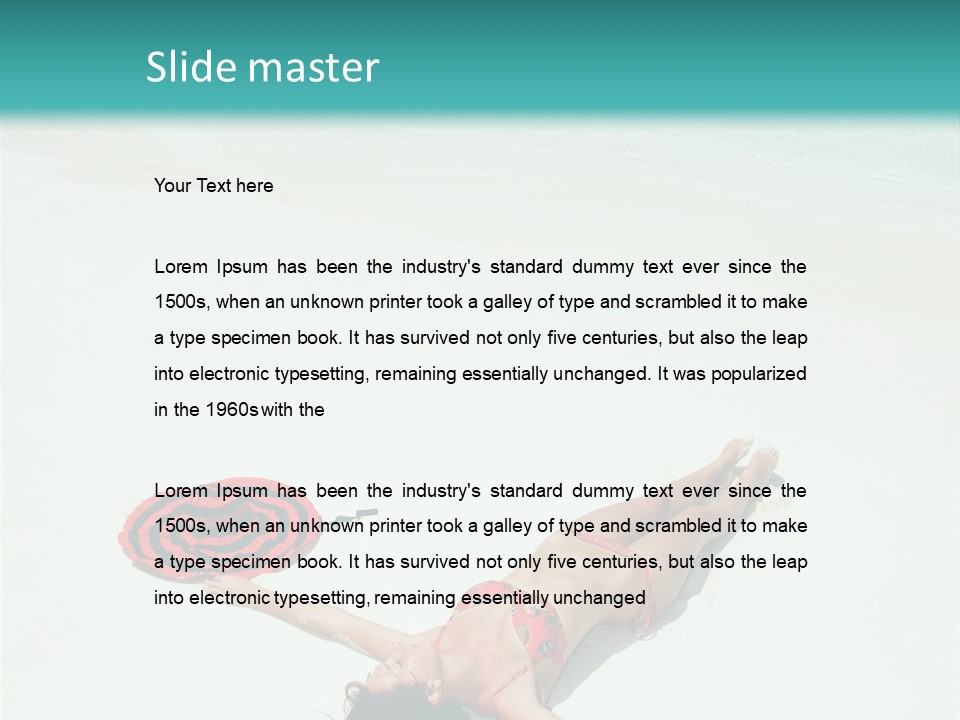 Tropical Ocean Rest PowerPoint Template