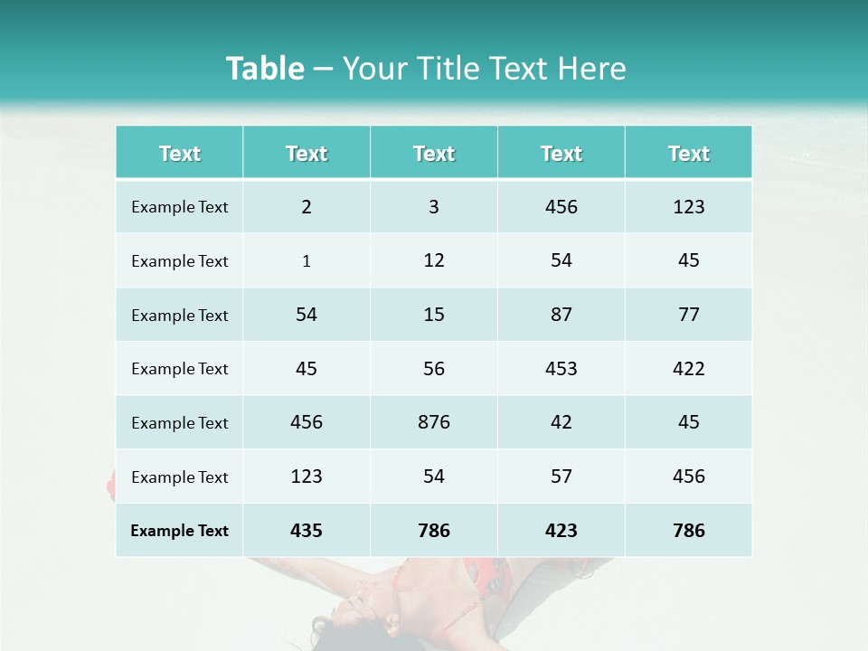 Tropical Ocean Rest PowerPoint Template