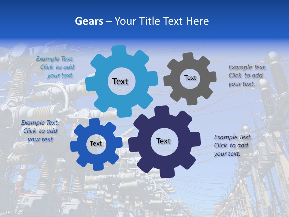 Power Factory Communication PowerPoint Template