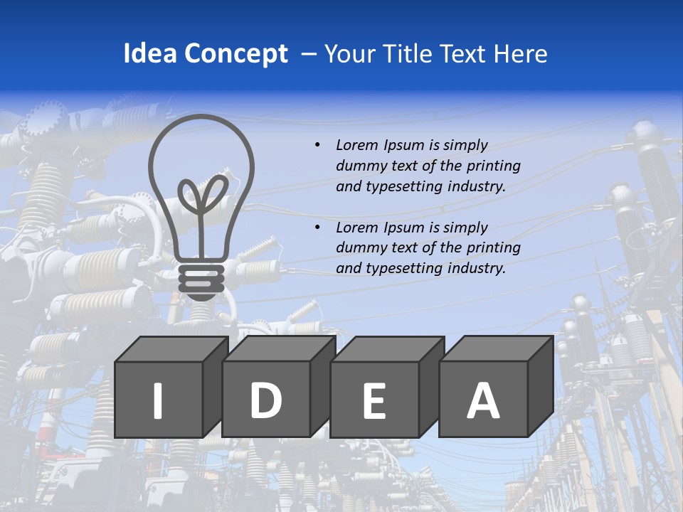 Power Factory Communication PowerPoint Template