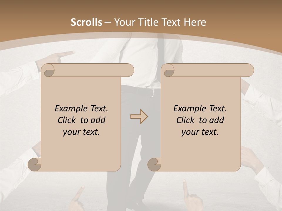 Expression Person Direction PowerPoint Template