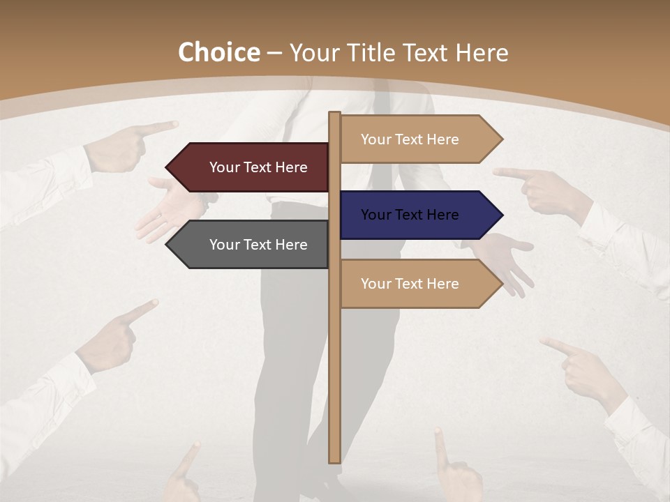 Expression Person Direction PowerPoint Template