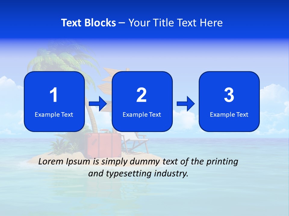 Copyspace Concept Bag PowerPoint Template