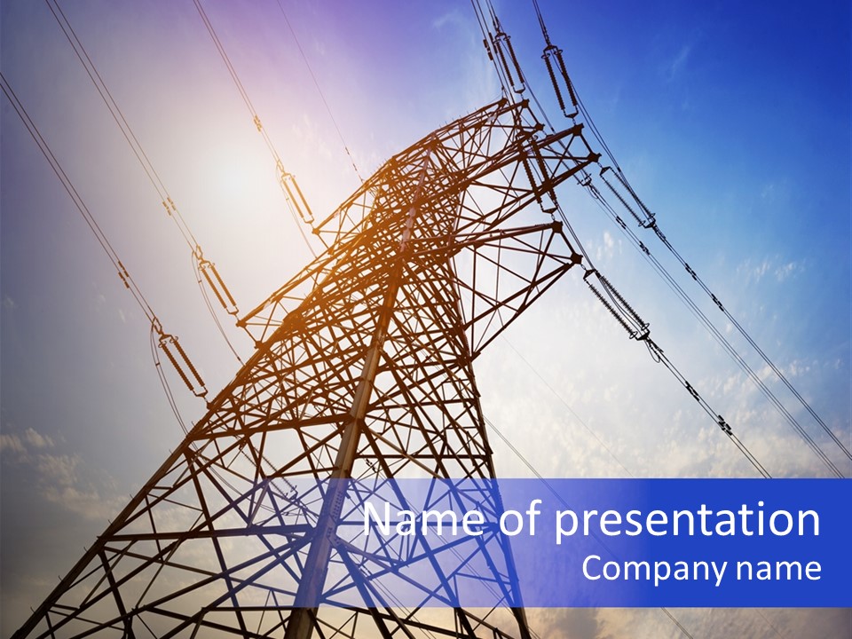 Equipment Energetic Line PowerPoint Template