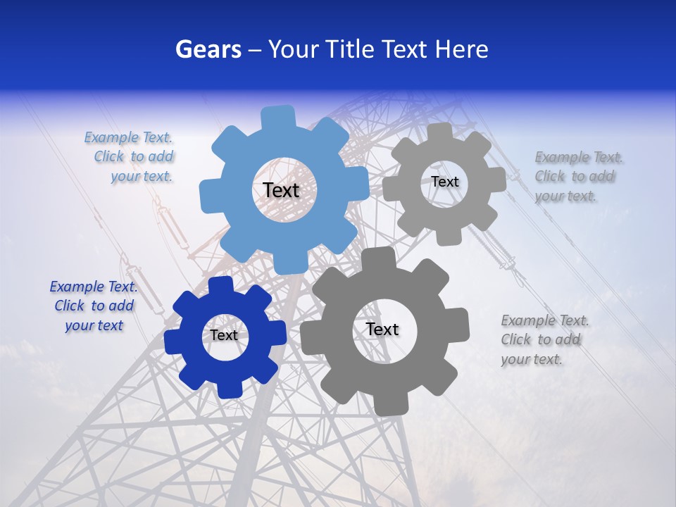 Equipment Energetic Line PowerPoint Template