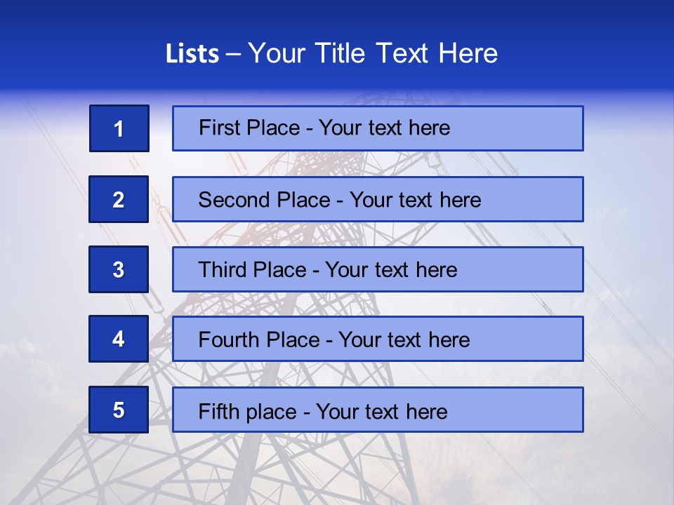 Equipment Energetic Line PowerPoint Template
