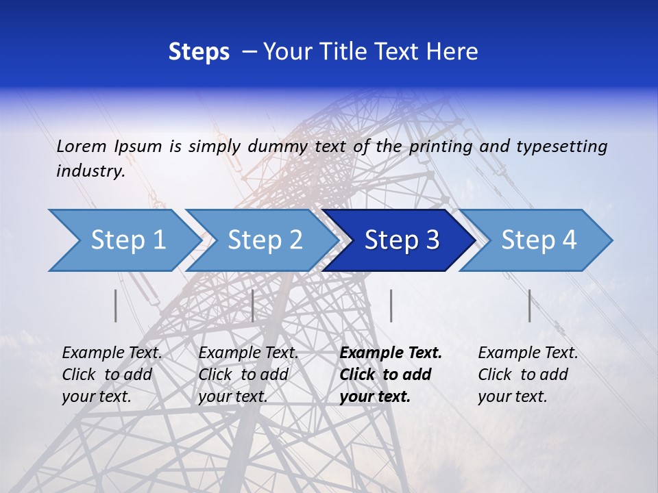 Equipment Energetic Line PowerPoint Template