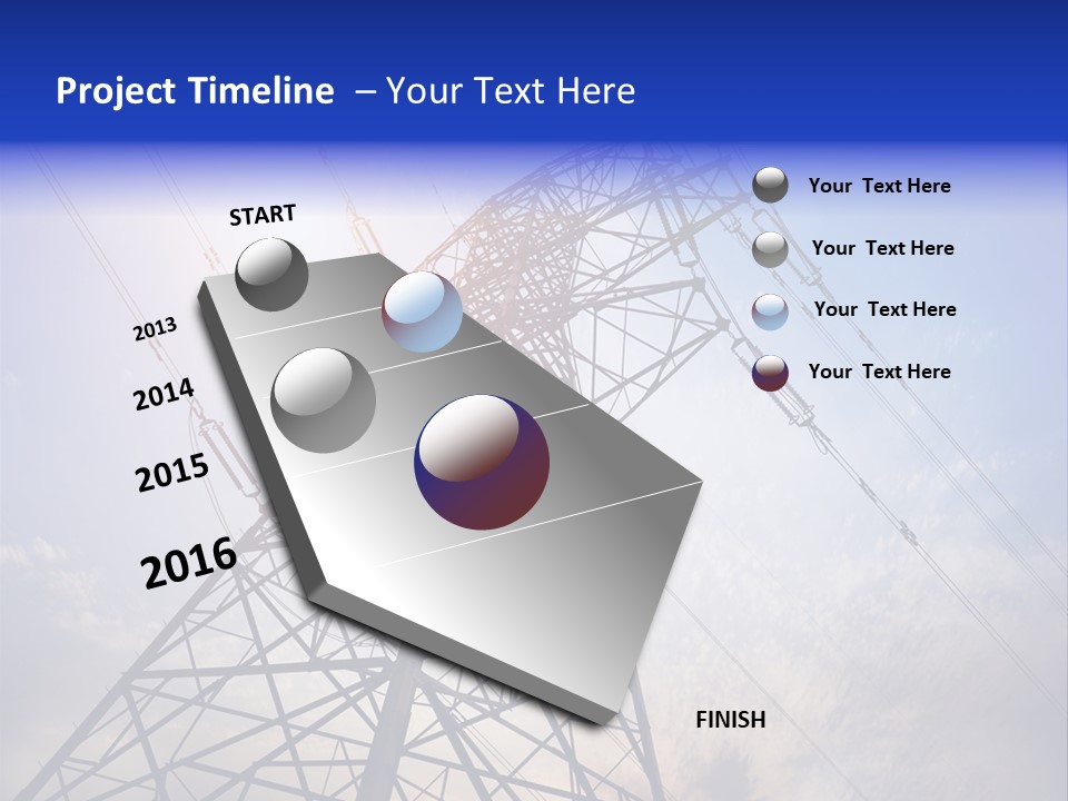 Equipment Energetic Line PowerPoint Template