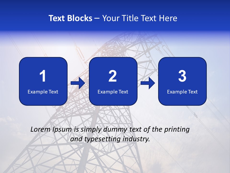 Equipment Energetic Line PowerPoint Template