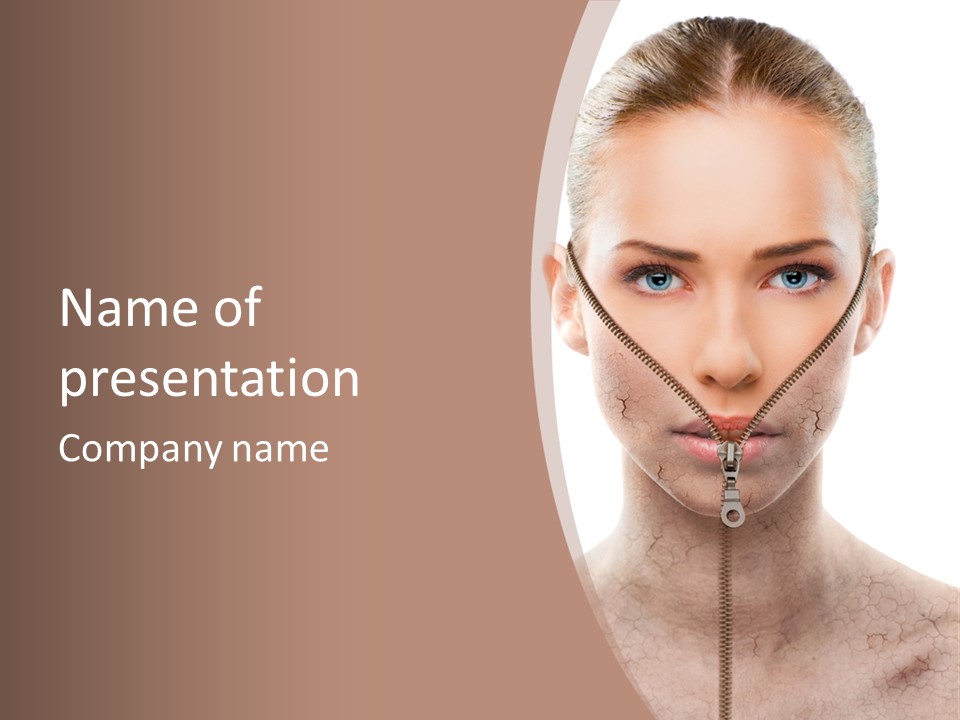 Complexion Hygiene White PowerPoint Template