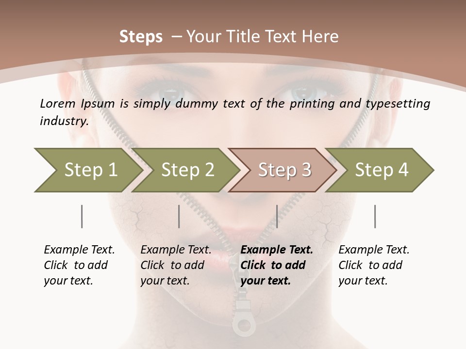 Complexion Hygiene White PowerPoint Template