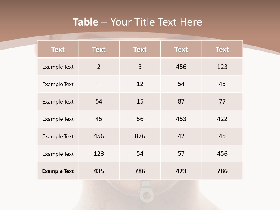 Complexion Hygiene White PowerPoint Template