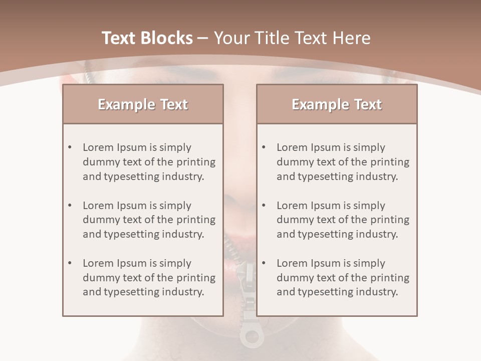 Complexion Hygiene White PowerPoint Template