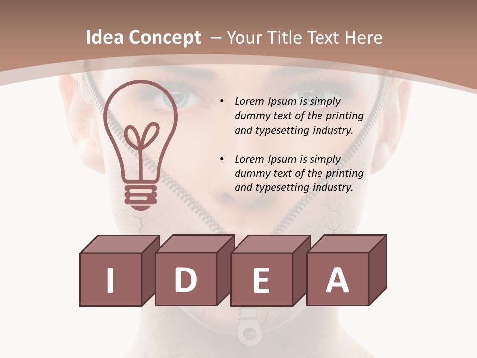 Complexion Hygiene White PowerPoint Template