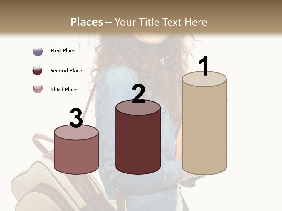 Portrait Exercise Caucasian PowerPoint Template