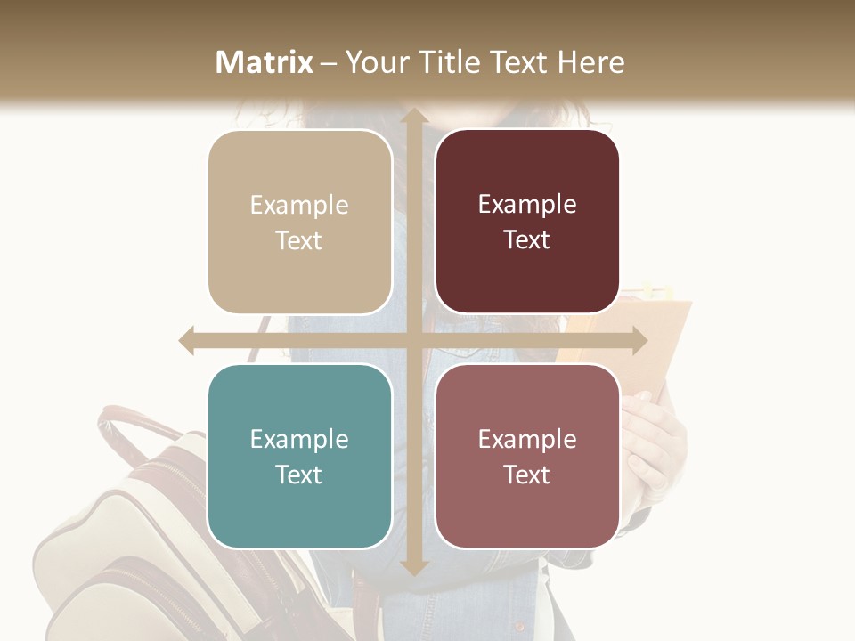 Portrait Exercise Caucasian PowerPoint Template