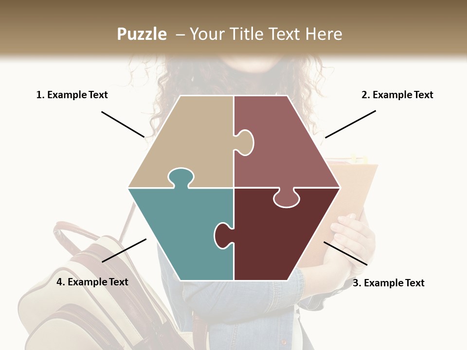 Portrait Exercise Caucasian PowerPoint Template