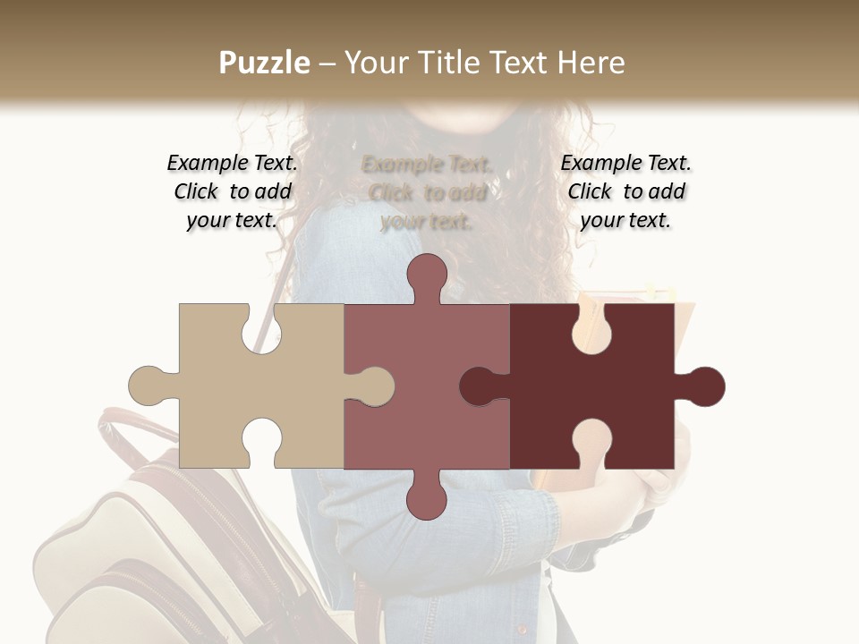 Portrait Exercise Caucasian PowerPoint Template