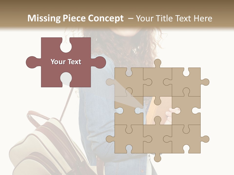 Portrait Exercise Caucasian PowerPoint Template