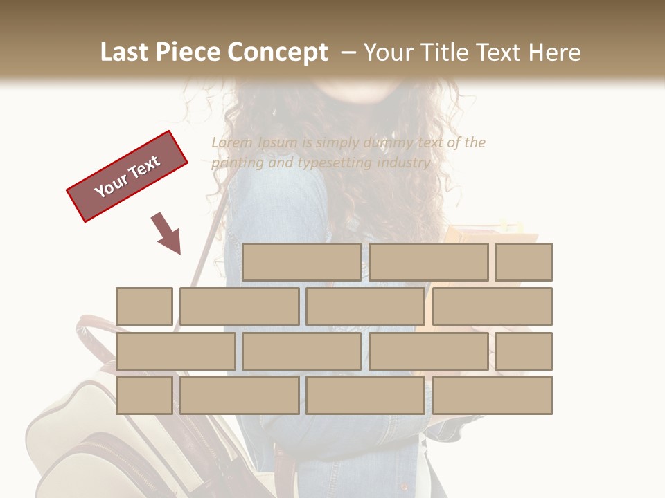 Portrait Exercise Caucasian PowerPoint Template