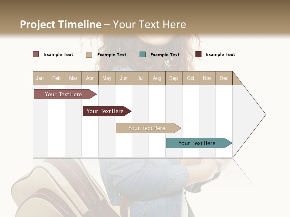 Portrait Exercise Caucasian PowerPoint Template