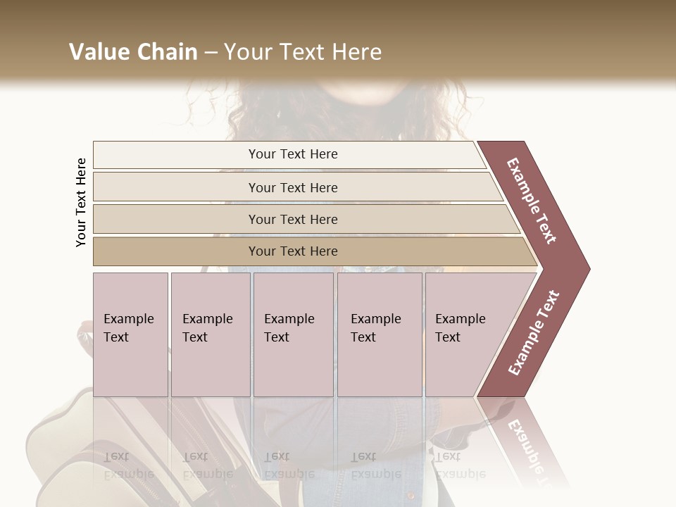 Portrait Exercise Caucasian PowerPoint Template