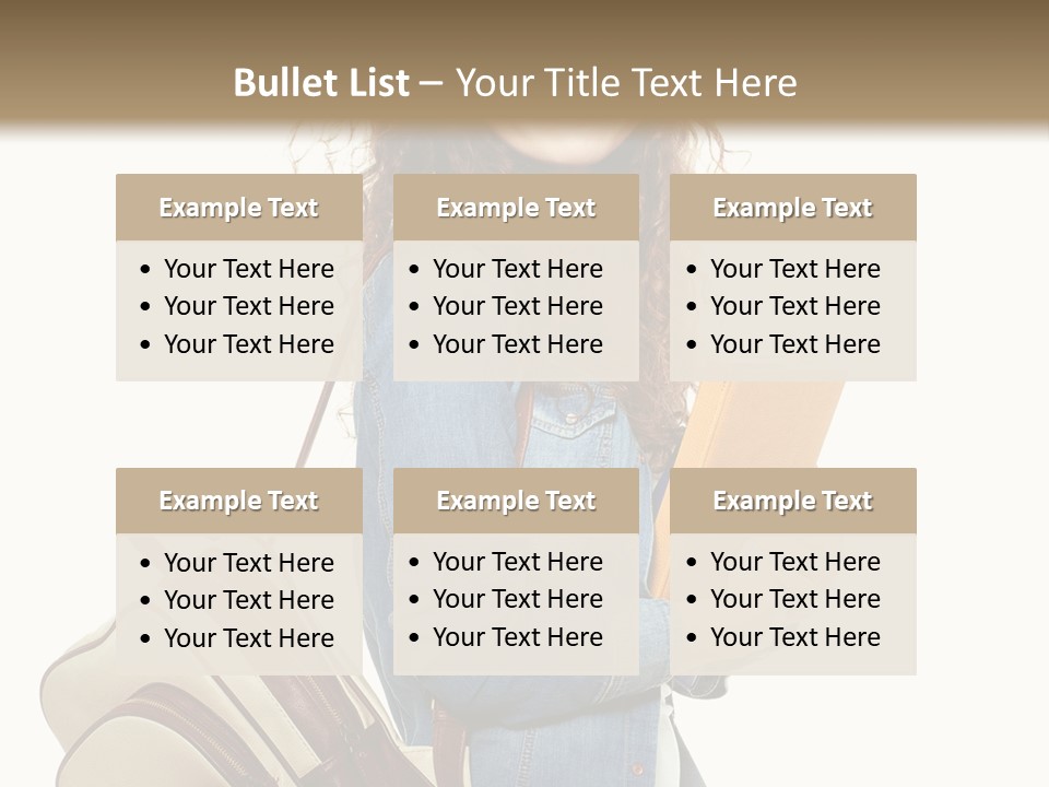 Portrait Exercise Caucasian PowerPoint Template