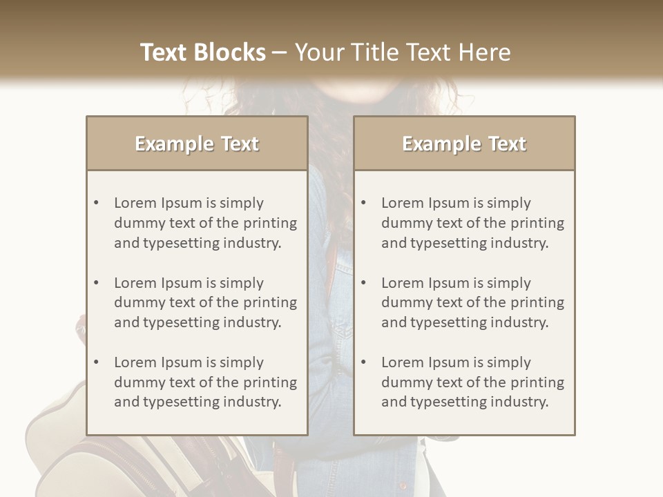 Portrait Exercise Caucasian PowerPoint Template