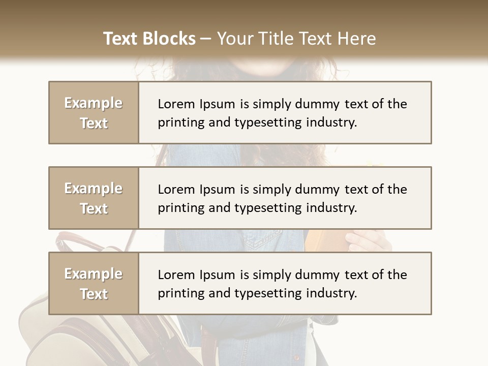 Portrait Exercise Caucasian PowerPoint Template